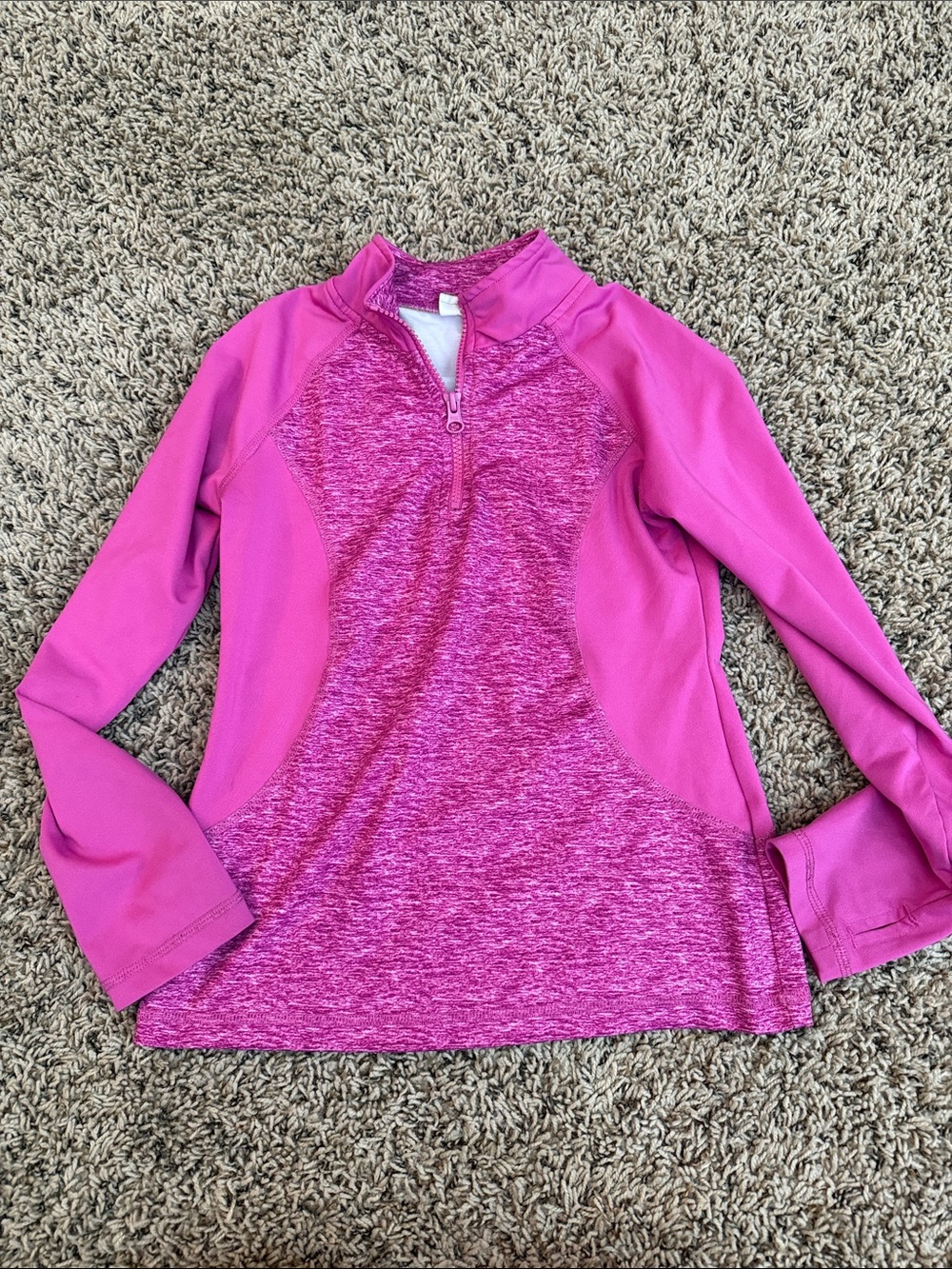 Crazy 8 Pink Girls' Active Quarter-Zip Top